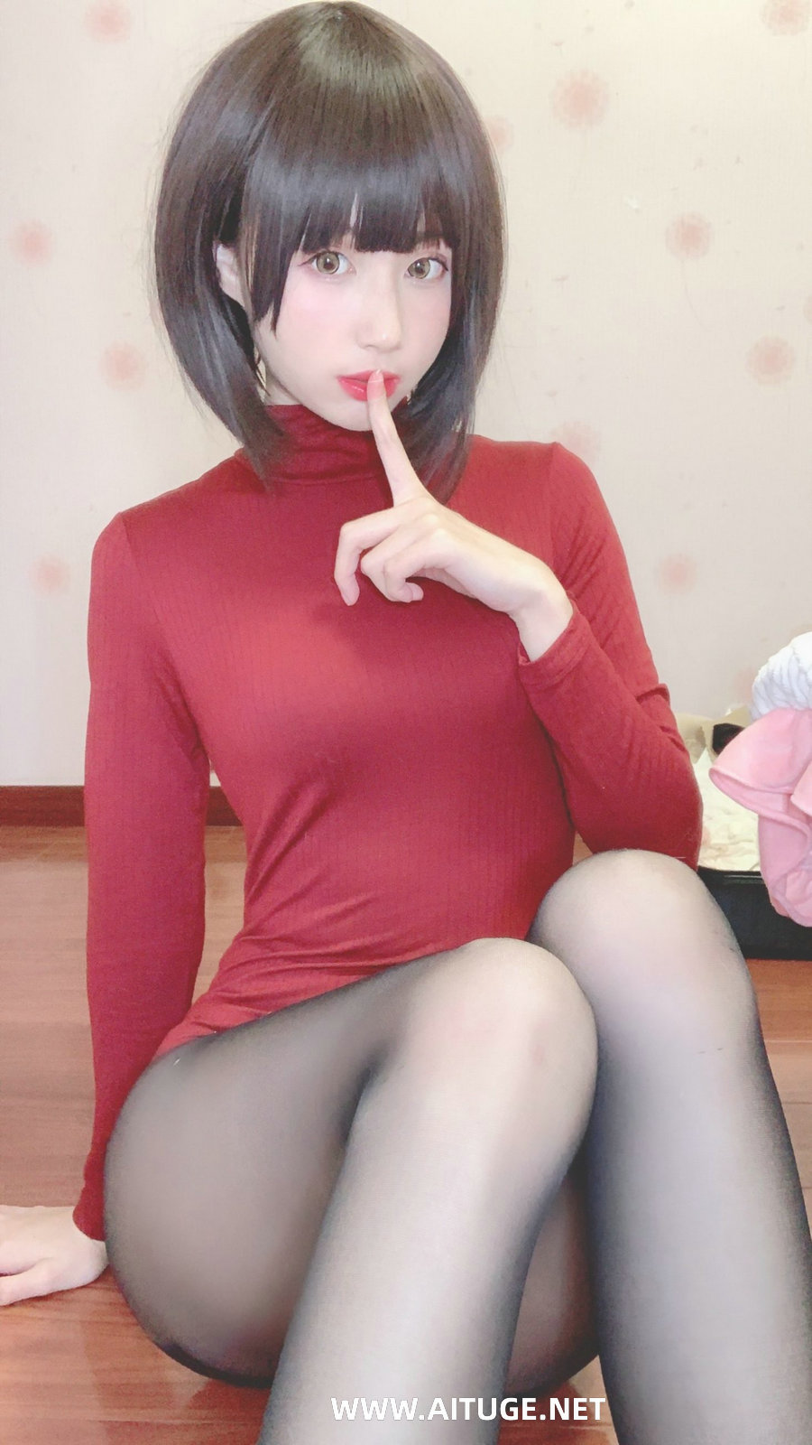 西园寺南歌写真 - 红色毛衣 [36P-1.00GB]
