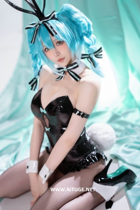 Coser小姐姐星之迟迟 - 初音未来 兔女郎 [44P1V-342MB]